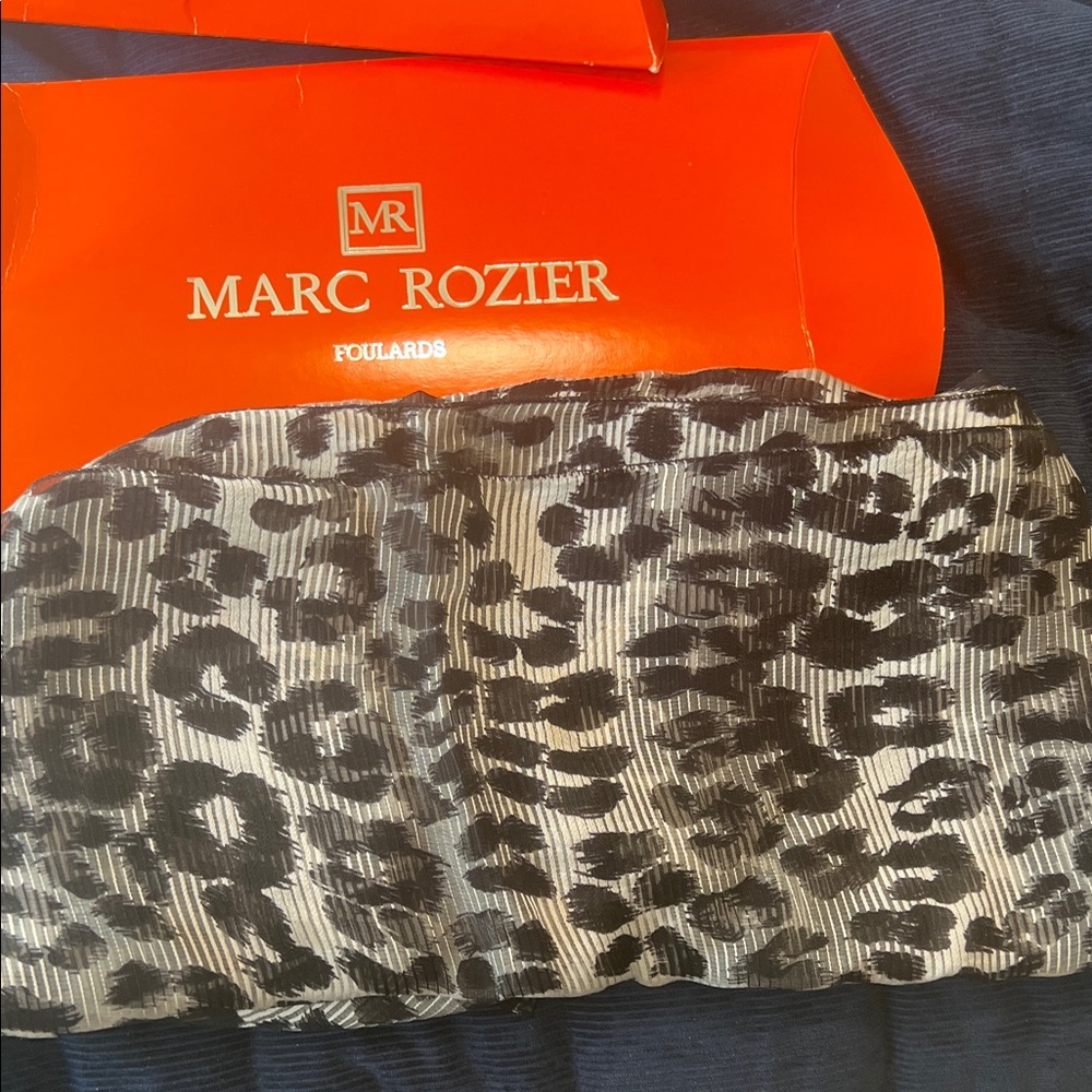 Marc Rozier Animal Print Scarf